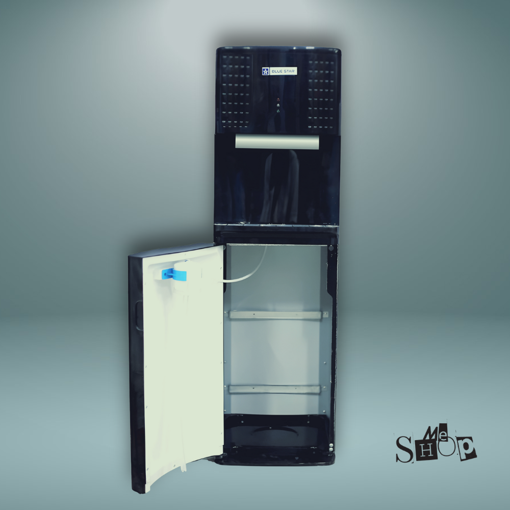 A person effortlessly sliding a water bottle into the base of the BL1HPCGA Dispenser. A person effortlessly sliding a water bottle into the base of the BL1HPCGA Dispenser.