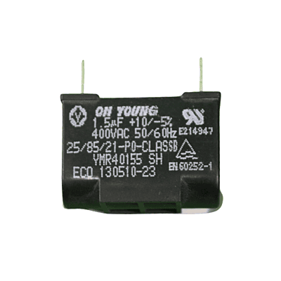 Capacitor De Ventilador, 1.5 Uf +10/-5 %, 400 Vac, 50/60 Hz - 3H01487F Capacitor De Ventilador, 1.5 Uf +10/-5 %, 400 Vac, 50/60 Hz - 3H01487F
