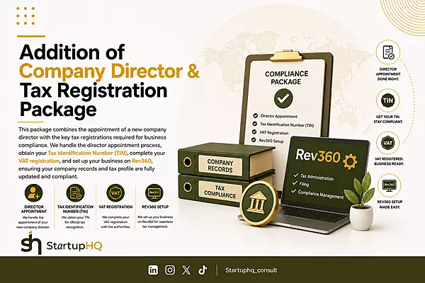 Addition of Company Director & Tax Registration Package
