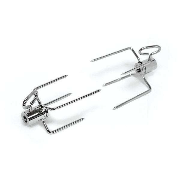 Broil King Rotisserie - Heavy Duty Forks - 2 Pc - Chrome