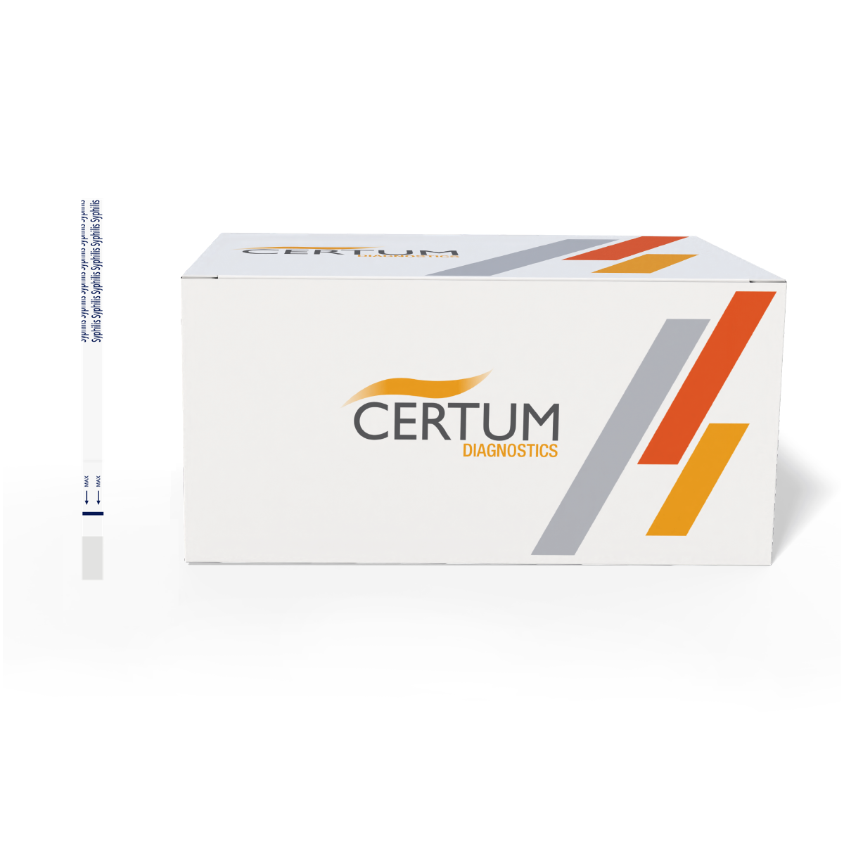 Prueba para detección de Sífilis en tira - caja con 50 pruebas - Certum