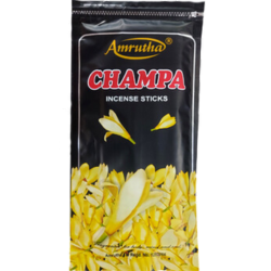 Amrutha Champa Premium Incense Sticks 125g Zipper Pouch