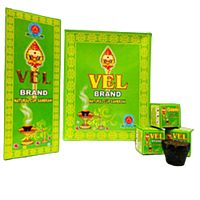 VEL Brand Natural Cup Sambrani (10 CupsX10 Pkts) Bundle