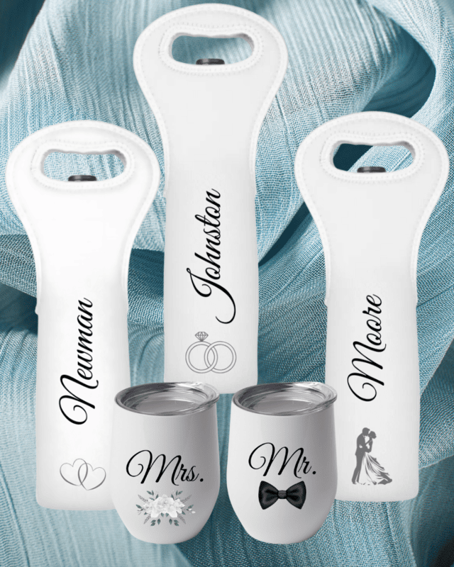 Personalized Wine Tote Gift Set