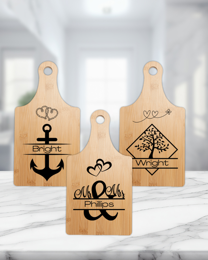 Personalized Wine Cutting Board