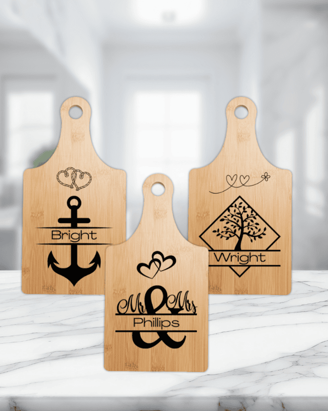 Personalized Wine Cutting Board