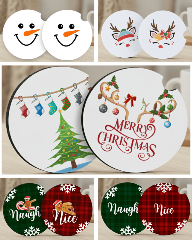 Christmas Car Coasters