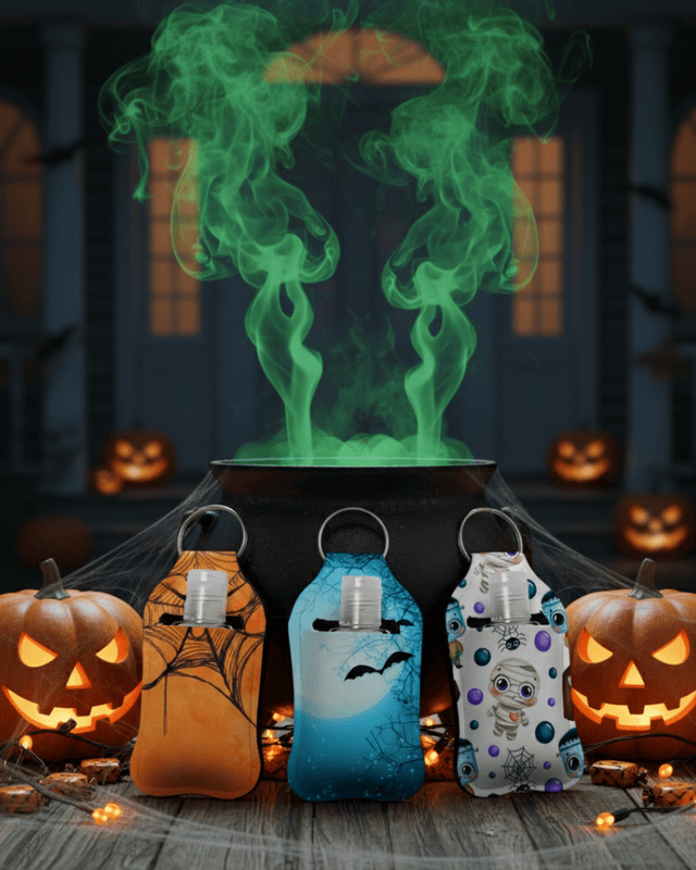 Halloween Hand Sanitizer Keychains