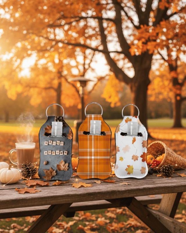 Autumn Hand Sanitizer Keychains