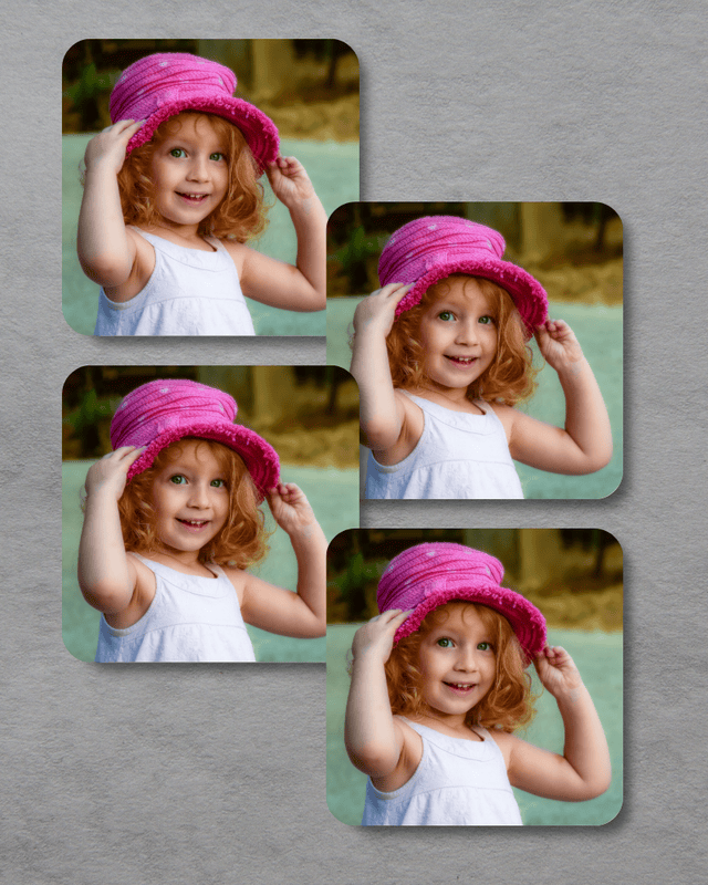 Custom Beverage Coasters, Set of 4