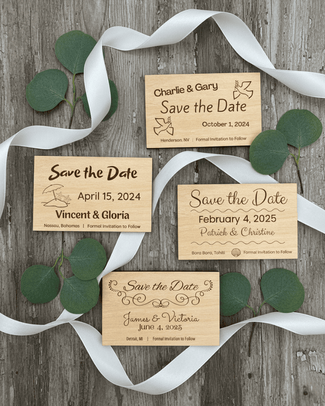 Destination Save the Date Cards, Set of 16