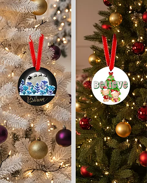 Believe Christmas Ornament