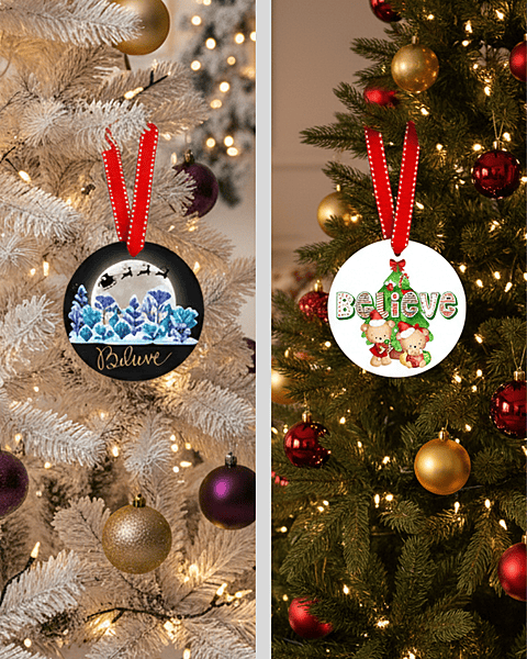 Believe Christmas Ornament
