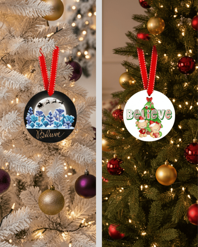 Believe Christmas Ornament