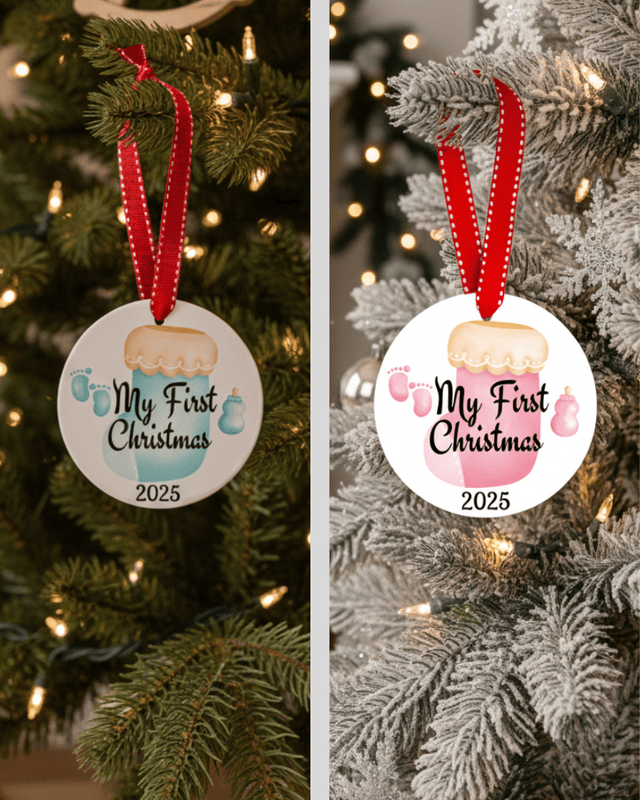 My First Christmas 2025 Baby Ornament