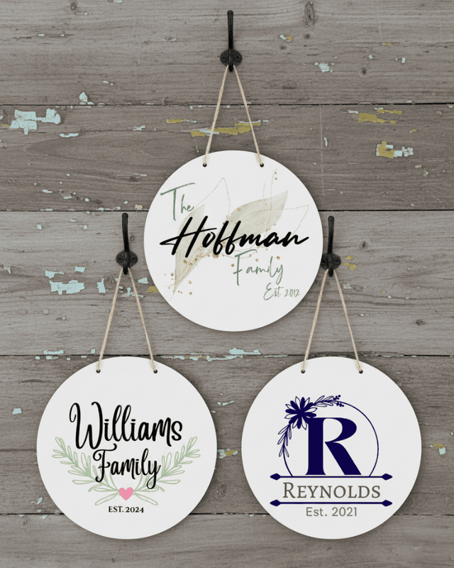 Personalized Family Established Door Sign