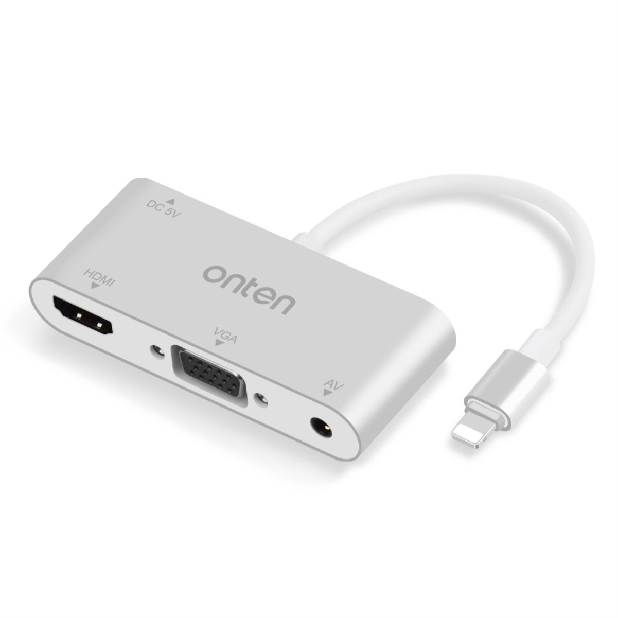 Adaptador Onten TYPE C/micro/ LIGHTNING a Vga/hdmi