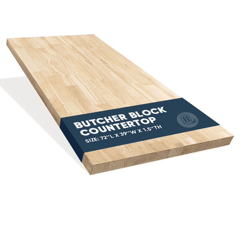 6ft Hevea Island Butcher Block 25iw