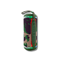 Portable Bluetooth Speaker - Camouflage Design with LED Lights, Deep Bass & Waterproof