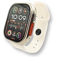 Smart Watch Bundle with Earbuds & 6 Interchangeable Bands - Fitness & Notifications