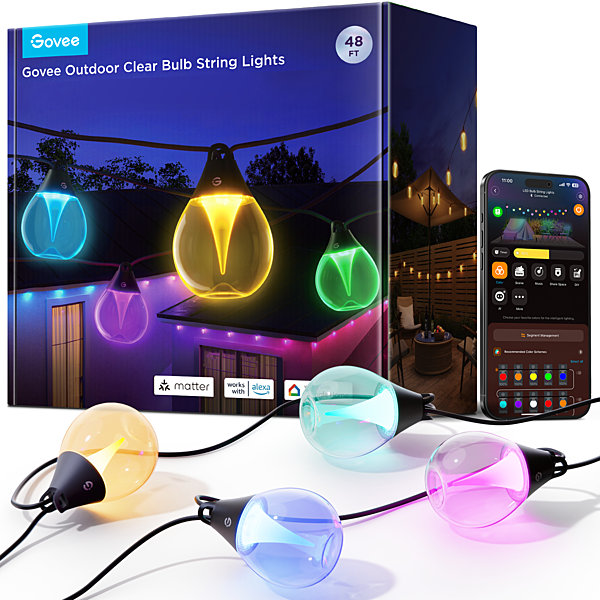 Govee RGBICW Outdoor String Lights - Unboxed Deal