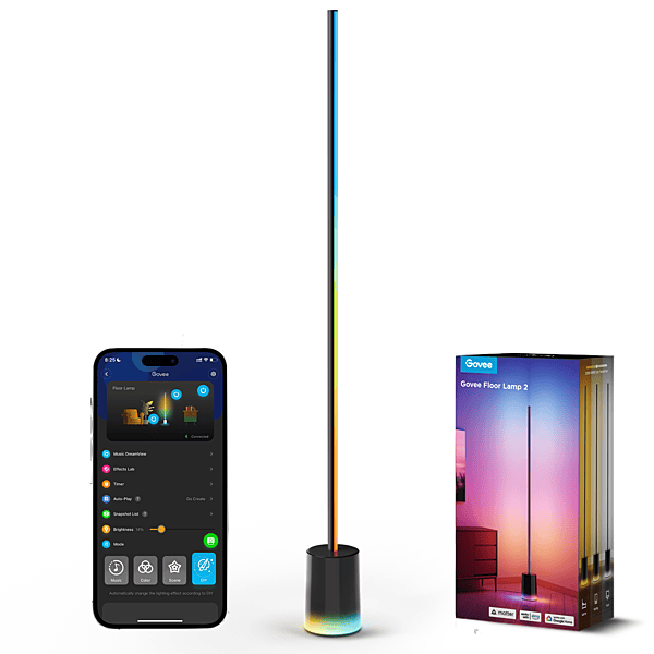 Govee RGBICWW Floor Lamp 2 - (1.5m Tall) Smart, Matter Compatible