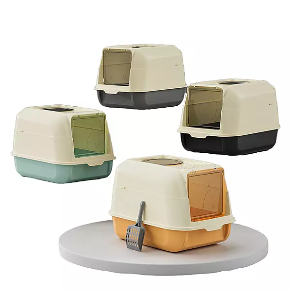PawPrivacy Covered Cat Litter Box with Filter Top & Scoop