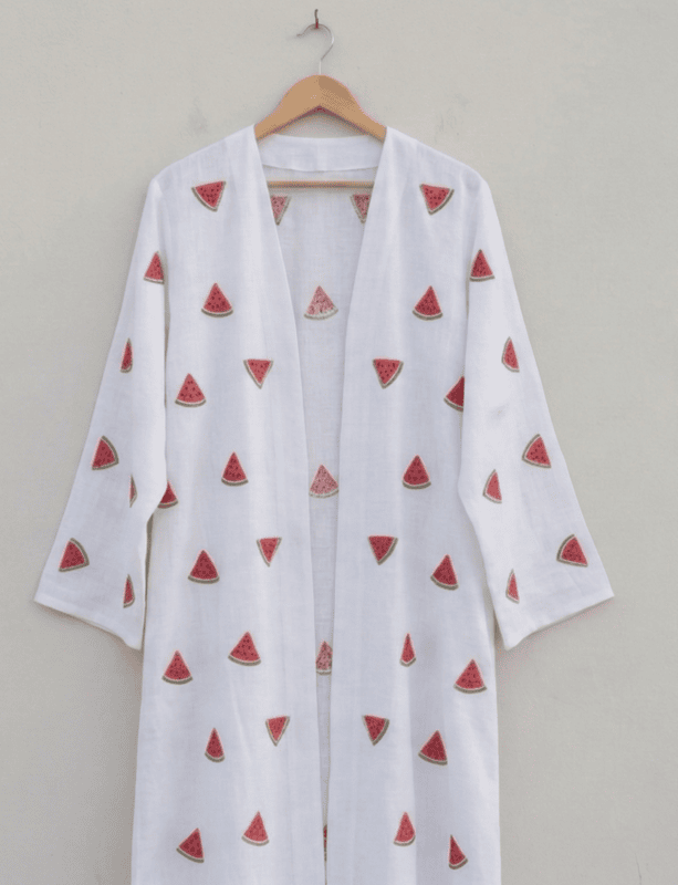 WaterMelon Linen Abaya
