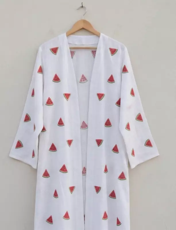 WaterMelon Linen Abaya