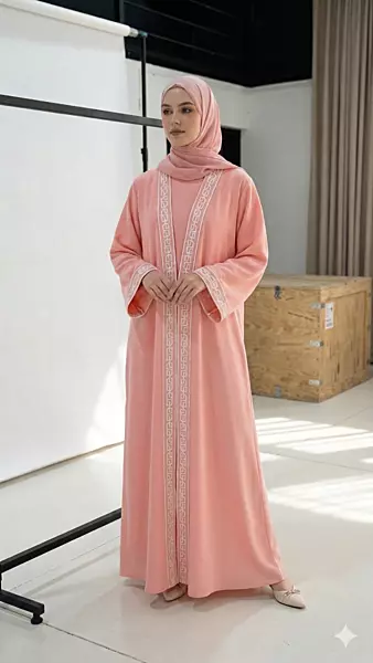 Lace Abaya Silk