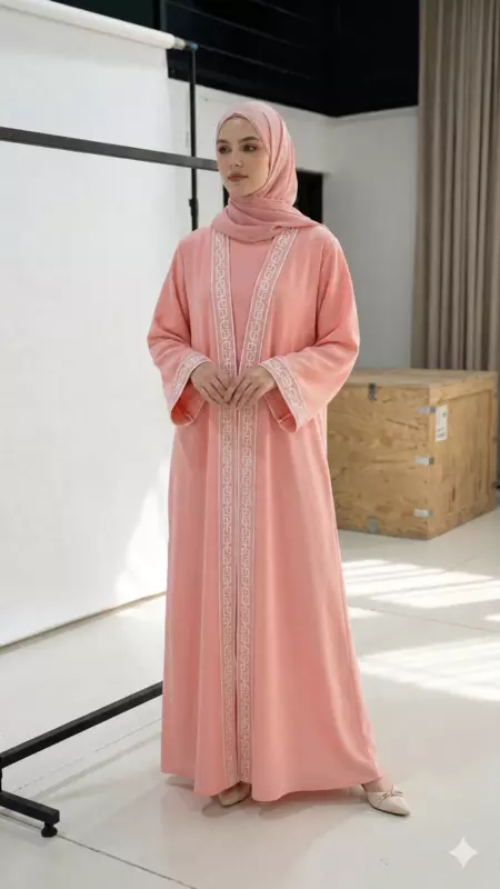Lace Abaya Silk
