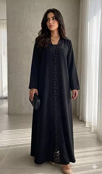 Black Knot Abaya