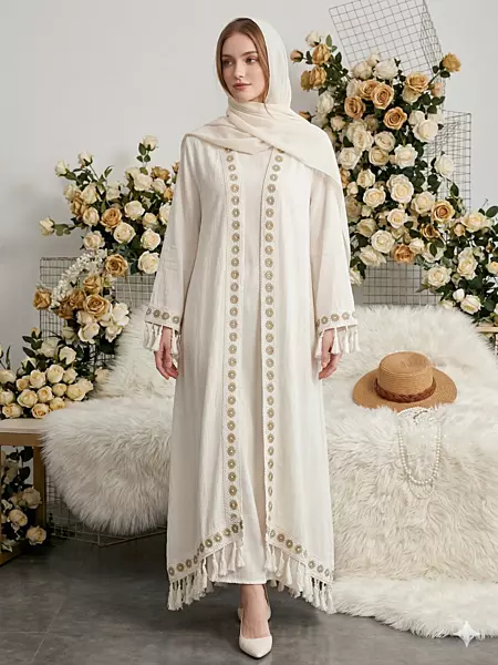 Simple Tussle Abaya