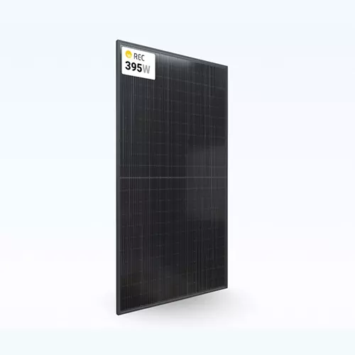 REC Solar Panel 395W 132 Half-Cell 1000V BLK/BLK Solar Panel, REC395AA PURE