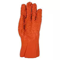 Magid T3083R 12" Sandy PVC Orange Vinyl Coated Glove (Folded and Shrink-Wrapped for Vending Use)