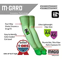 Magid® M-GARD® 21G Hi-Vis Ultra-Thin Sleeve with Thumb Slot – ANSI Cut Level A4
