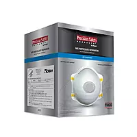 Magid Precision Safety N95 Disposable Respirator with Nose Valve, 10/Dispenser