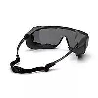 Pyramex Cappture Plus S9920STMRG Gray H2MAX Goggles With Anti-Fog Lens and Rubber Gasket