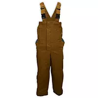 Magid FR® OVR11B Dual-Hazard Quilt-Lined Brown Duck Bib Overall
