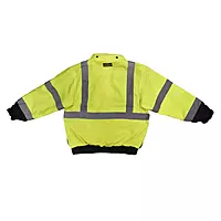 Radians SJ210B3ZGS 3-in-1 Deluxe Hi-Vis Green Bomber Jacket with Black Bottom