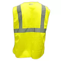 Magid SVBA5 Lime Yellow ANSI Type R Class 2 5-Point Breakaway Hi-Vis Vest