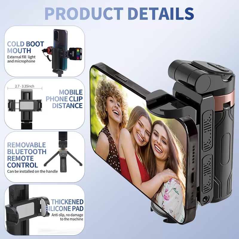 Selfie Stick JC-25 3-in-1 Mini Wireless Tripod Quadropod