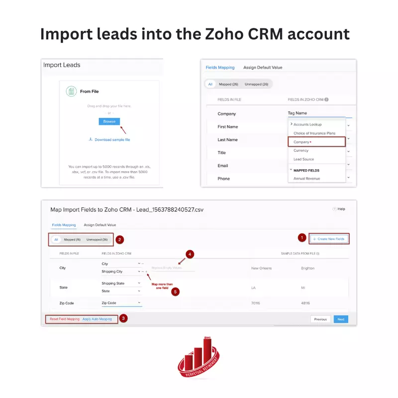 Zoho CRM: Field Mapping for Imports