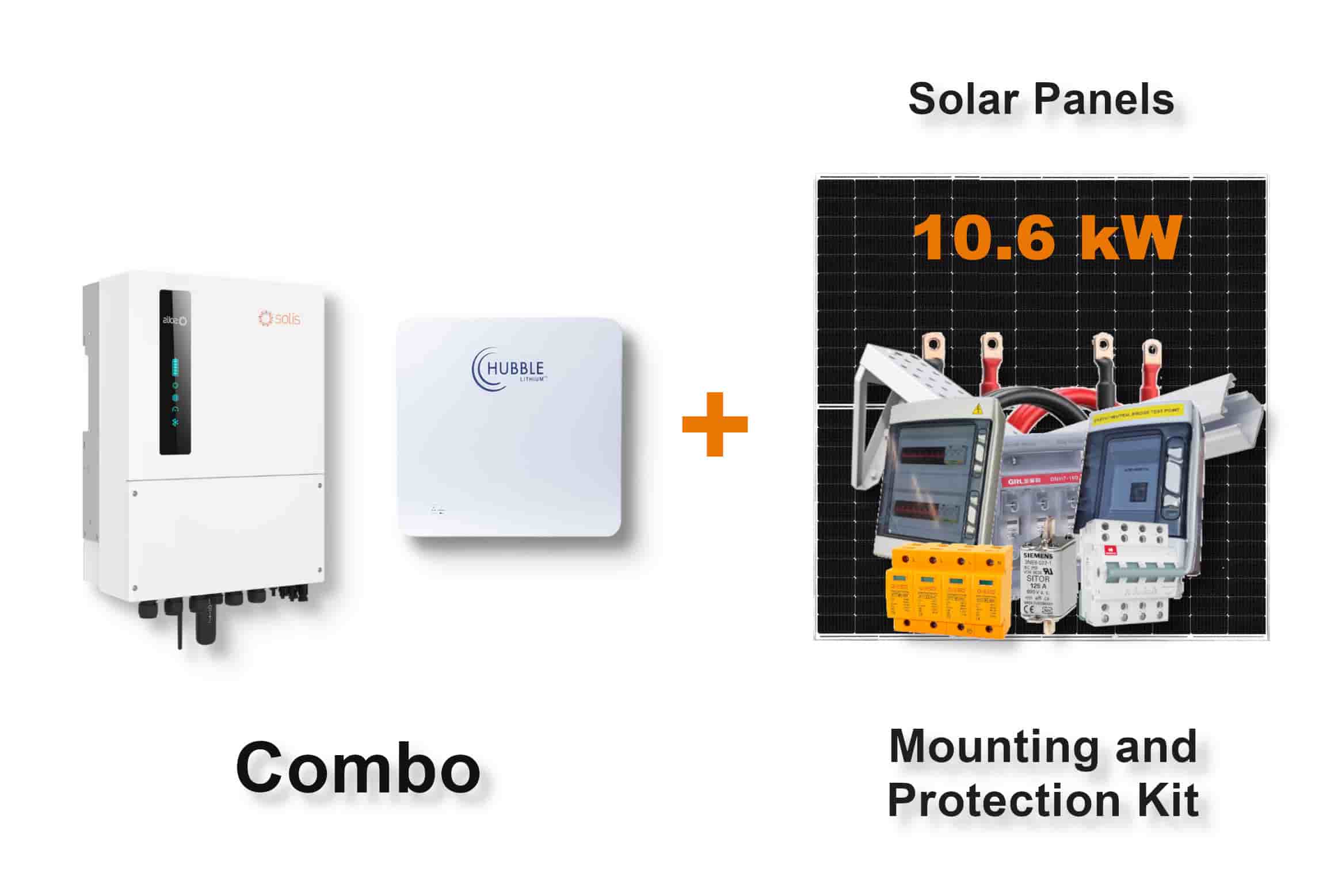 8.0 kW SOLIS S6 Hybrid Combo, c/w 10 kWh HUBBLE Lithium Battery 8.0 kW SOLIS S6 Hybrid Combo, c/w 10 kWh HUBBLE Lithium Battery