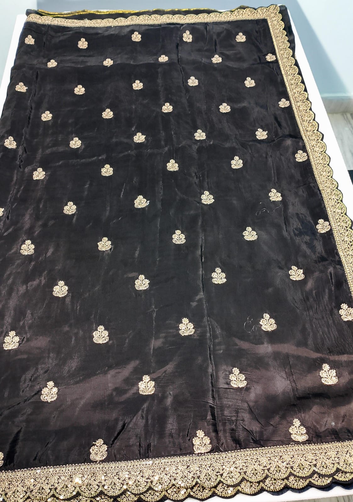 N591: Ready To Ship Beautiful Saree With Stitched Blouse N591: Ready To Ship Beautiful Saree With Stitched Blouse