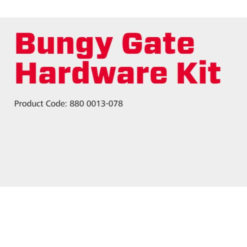 Speedrite Bungy Gate Hardware Kit