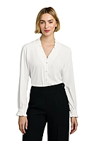 Brooks Brothers® Women’s Long Sleeve Ruffle Collar Blouse - BB18011