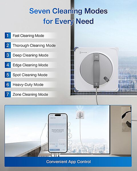 Ecovacs WINBOT W2 Smart Window Cleaner + Original Accessories – BUNDLE DEAL