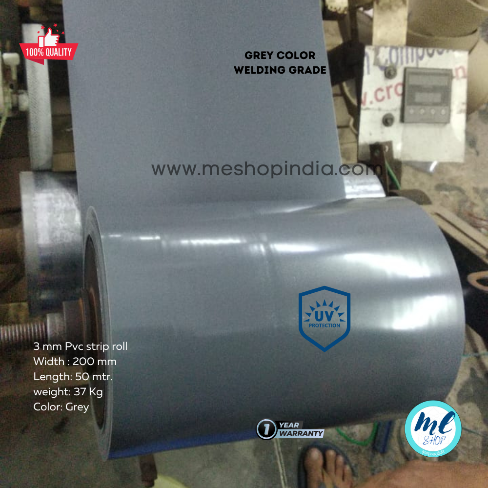 Buzz Lite Pvc Roll- Dop quality 50 mtr-3 MM Solid Grey
