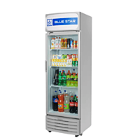 Blue Star VC150A visi cooler showcasing beverages. Blue Star VC150A visi cooler showcasing beverages.